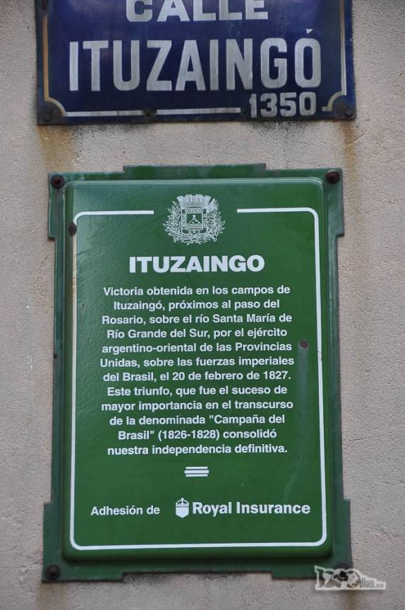 Homenagem à mais famosa batalha na luta de independência do Uruguai contra os imperialistas brasileiros, no Centro Velho de Montevideo, no Uruguai